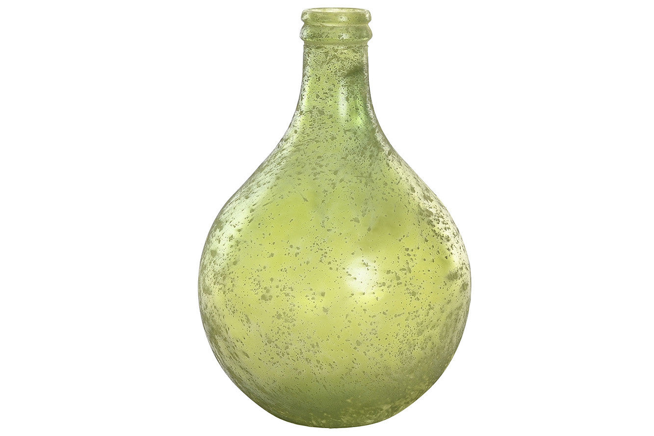 JARRON CRISTAL RECICLADO 29X29X43 12L, DESGASTADO