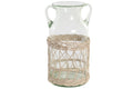 JARRON CRISTAL MIMBRE 18X18X28 2 ASAS NATURAL