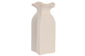 JARRON GRES 13X13X28 RUGOSO BLANCO