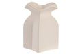 JARRON GRES 12X12X18 RUGOSO BLANCO