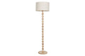 LAMPARA PIE HEVEA / RUBBERWOOD 40X40X150 BOLAS