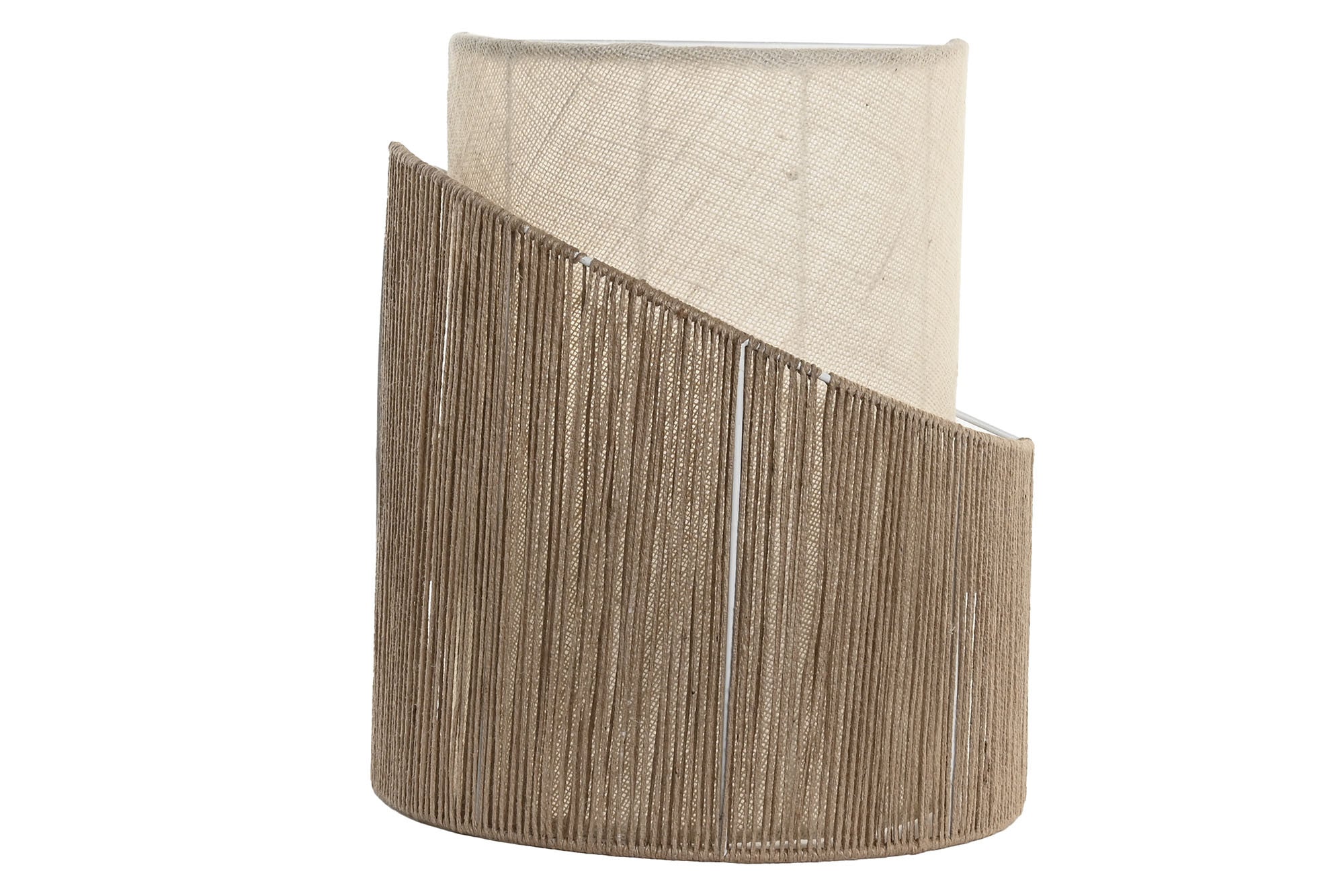 LAMPARA APLIQUE YUTE METAL 34X17X40 PARED NATURAL