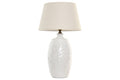 LAMPARA SOBREMESA PORCELANA LINO 40X40X70 HOJA