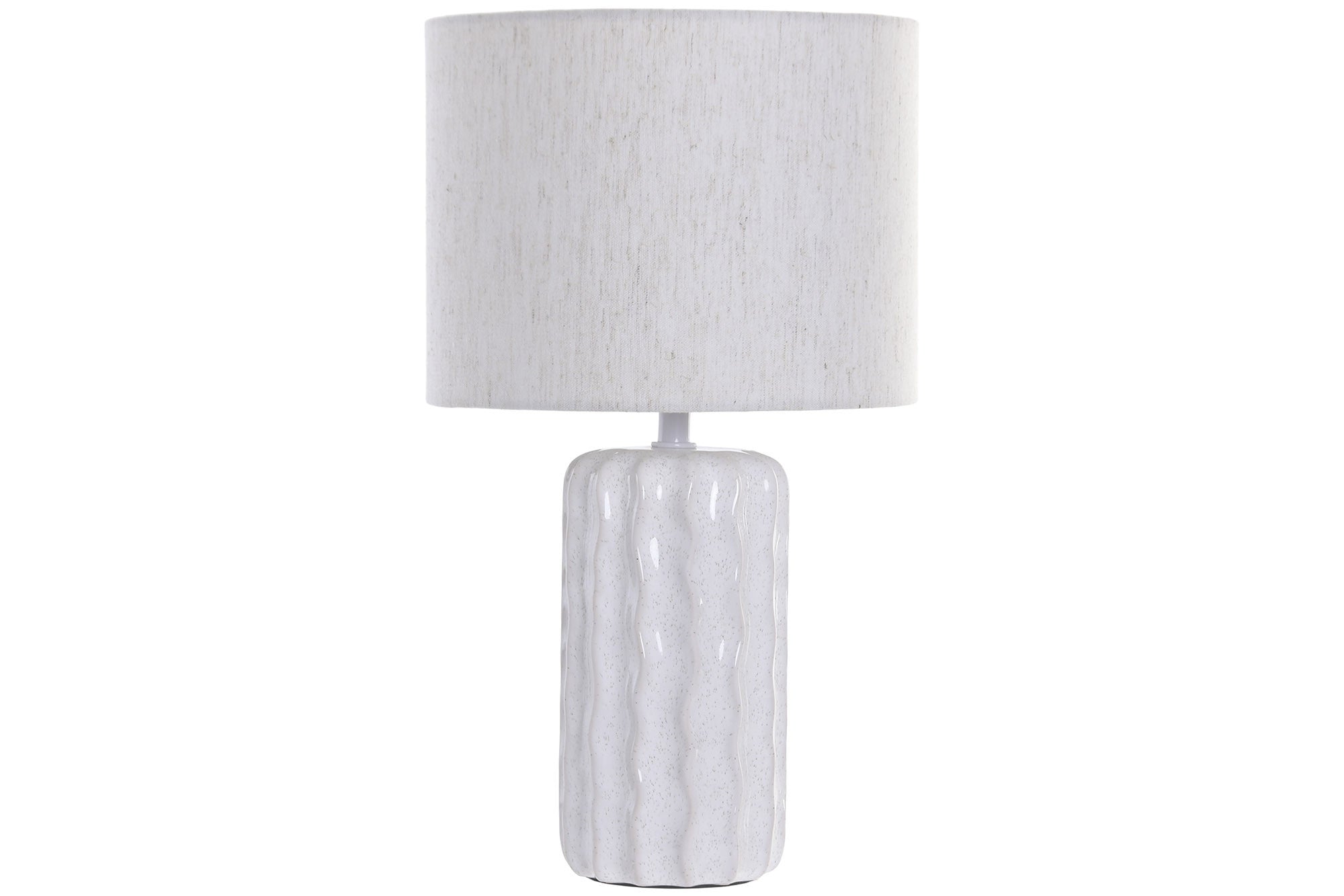 LAMPARA SOBREMESA CERAMICA POLIESTER 23X23X40