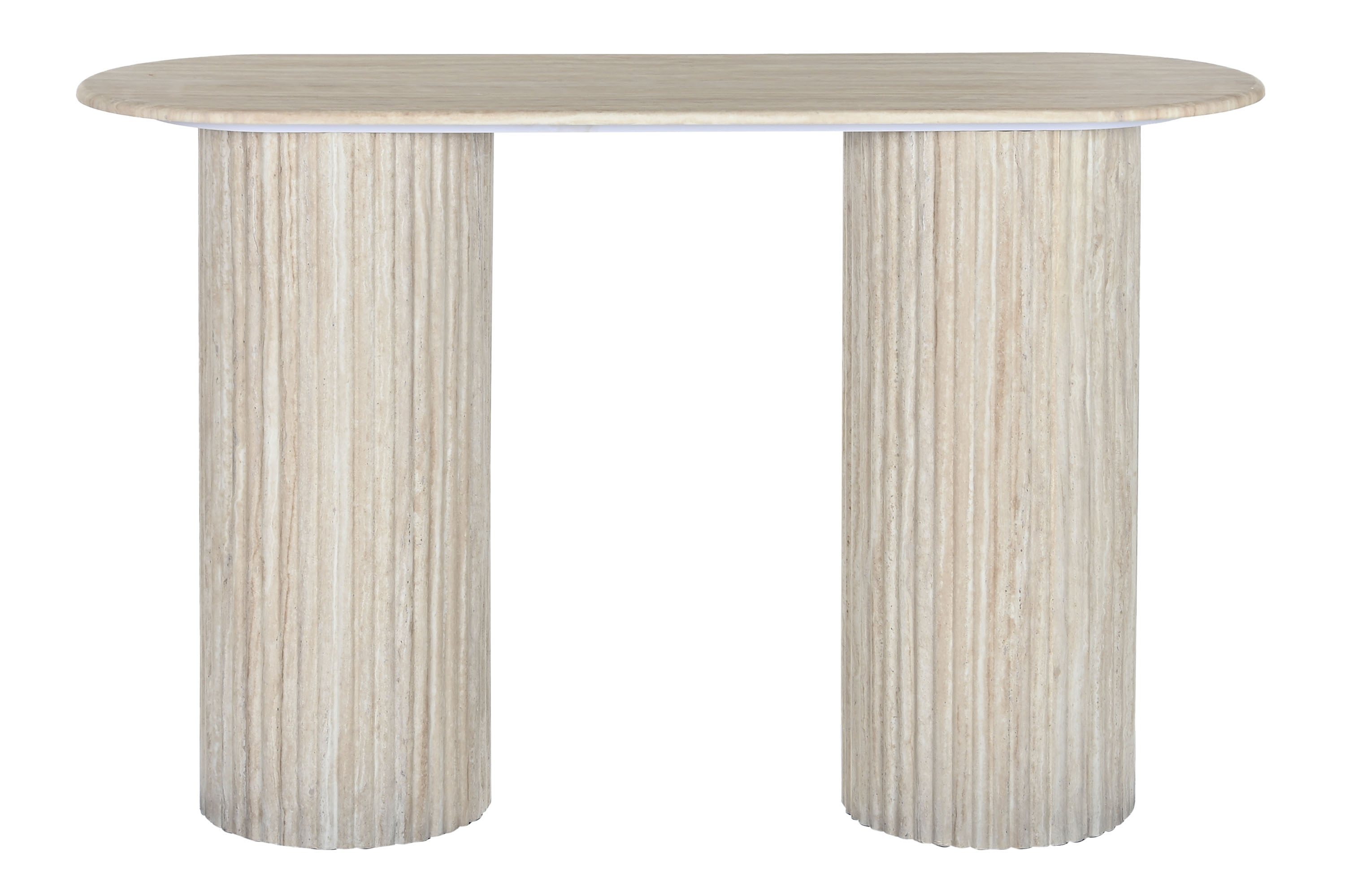 CONSOLA GRANITO MDF 120X40X75 SIMIL MARMOL BEIGE