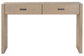 CONSOLA ABETO METAL 131X37X81 MARRON