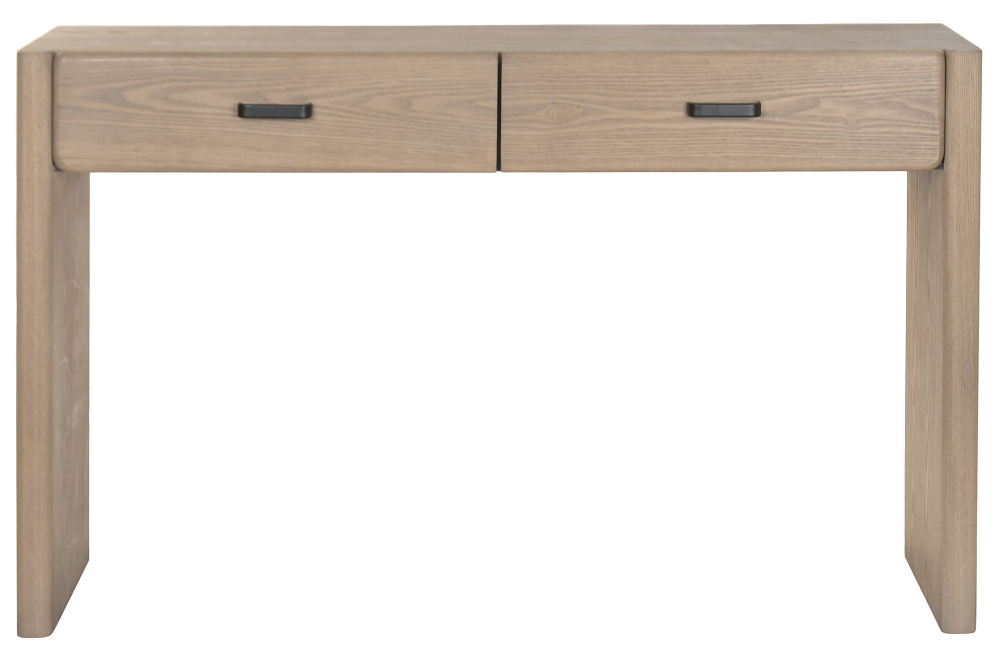 CONSOLA ABETO METAL 131X37X81 MARRON