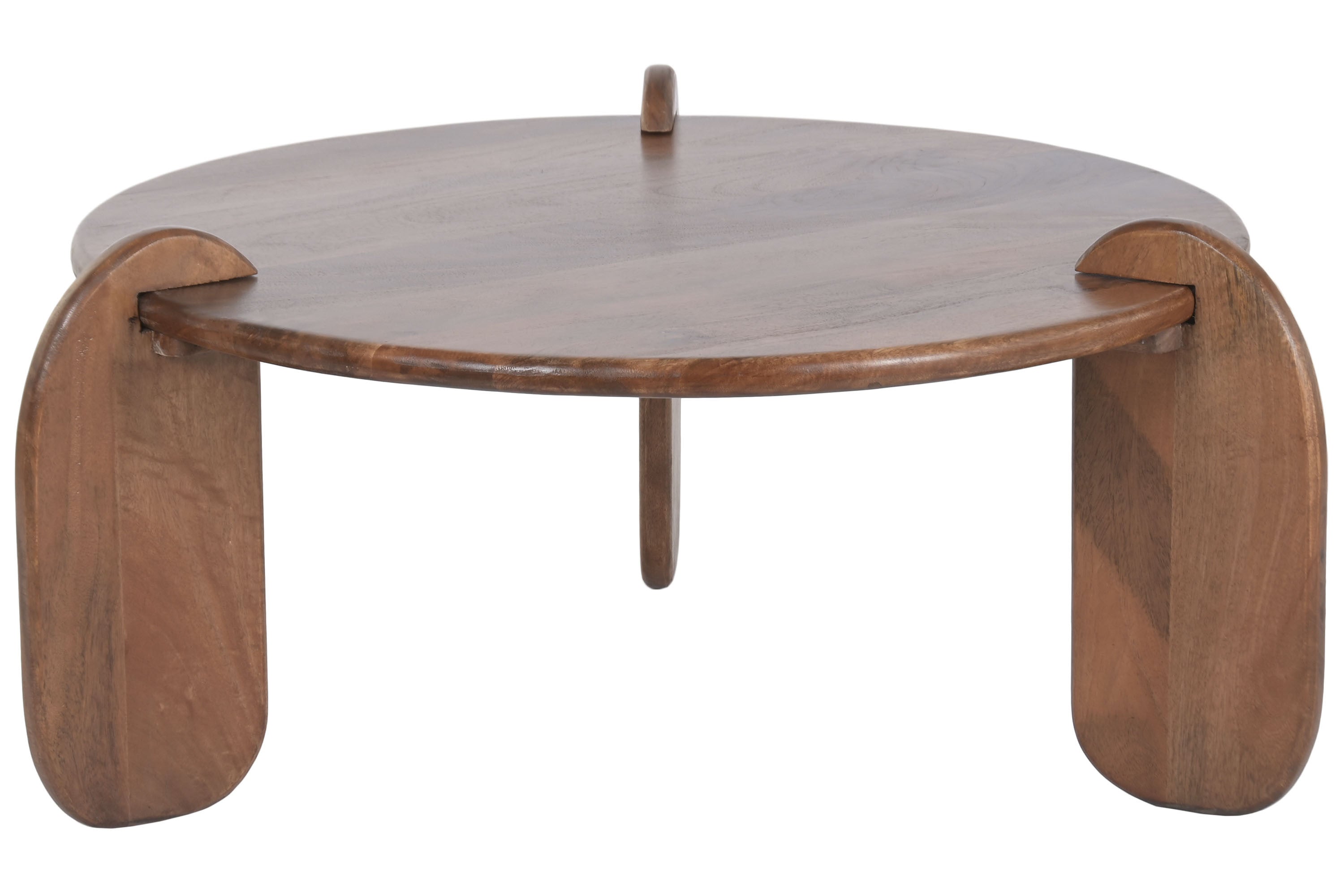 MESA CENTRO MANGO 98X98X46 MARRON