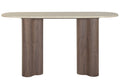CONSOLA MADERA GRANITO 150X40X78 MARRON