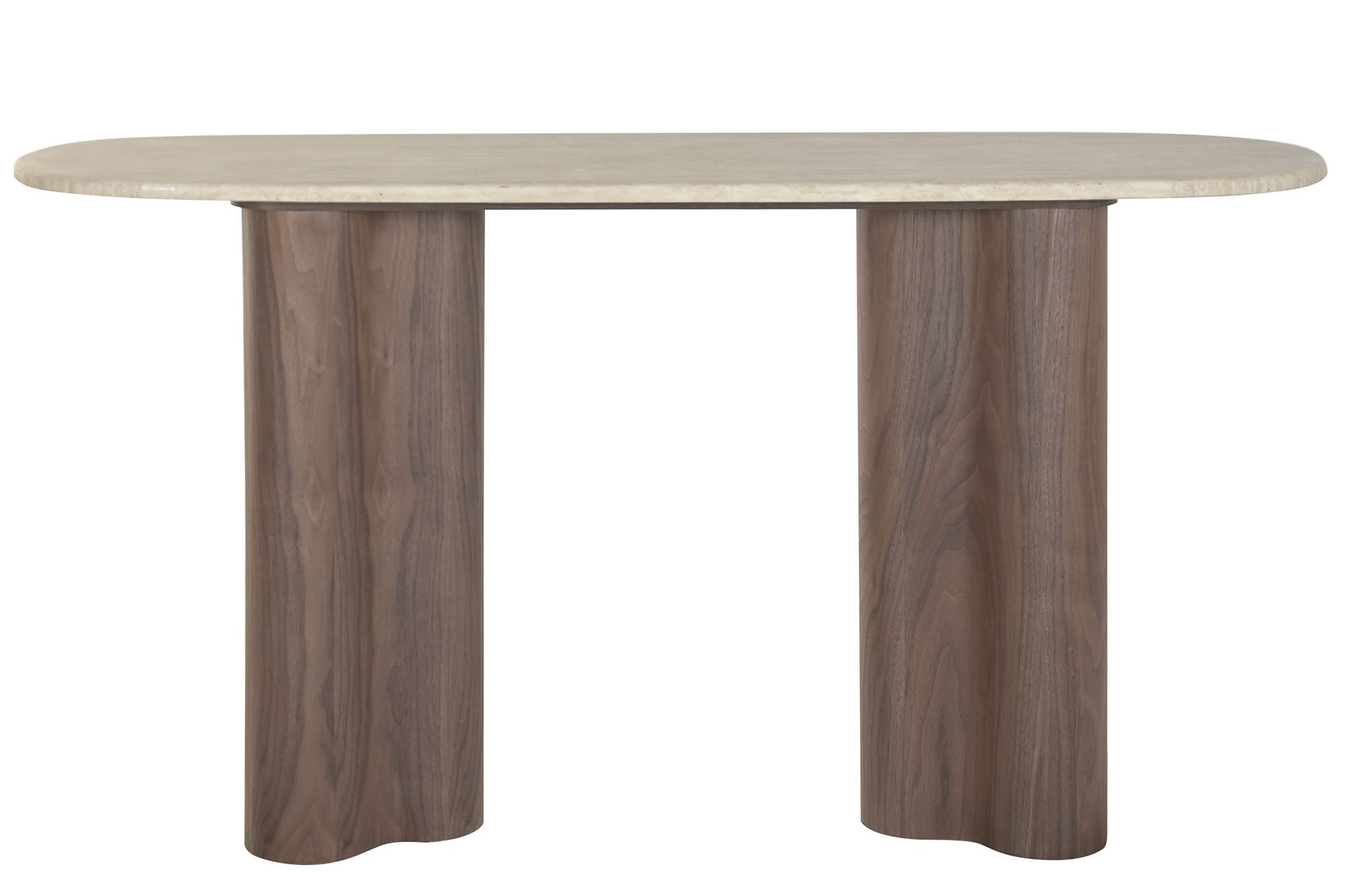 CONSOLA MADERA GRANITO 150X40X78 MARRON
