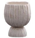 MACETERO FIBRA ARCILLA 35X35X45 DESGASTADO CRUDO