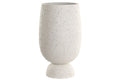 MACETERO FIBRA VIDRIO 35X35X60 RUGOSO BLANCO
