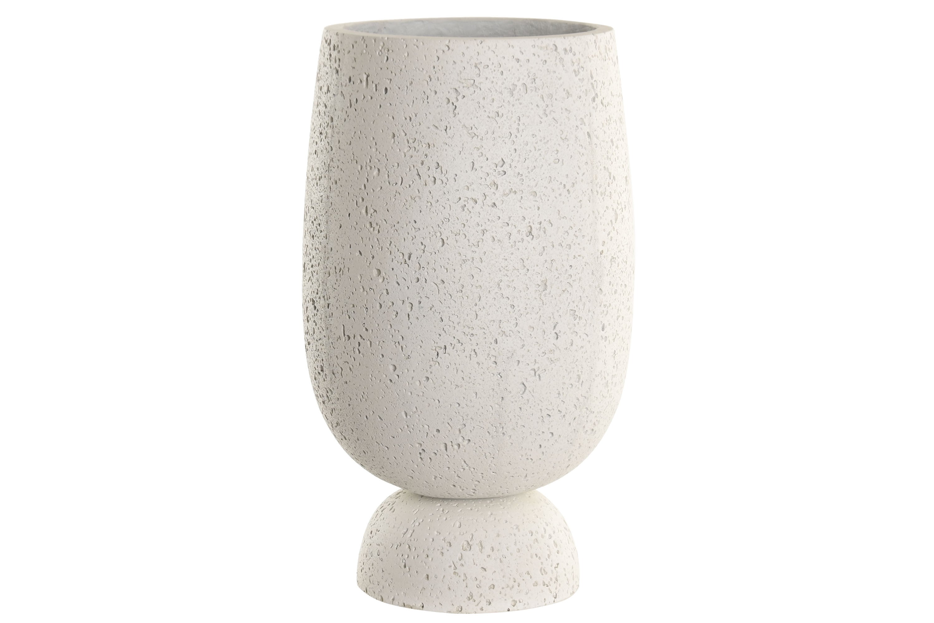 MACETERO FIBRA VIDRIO 35X35X60 RUGOSO BLANCO