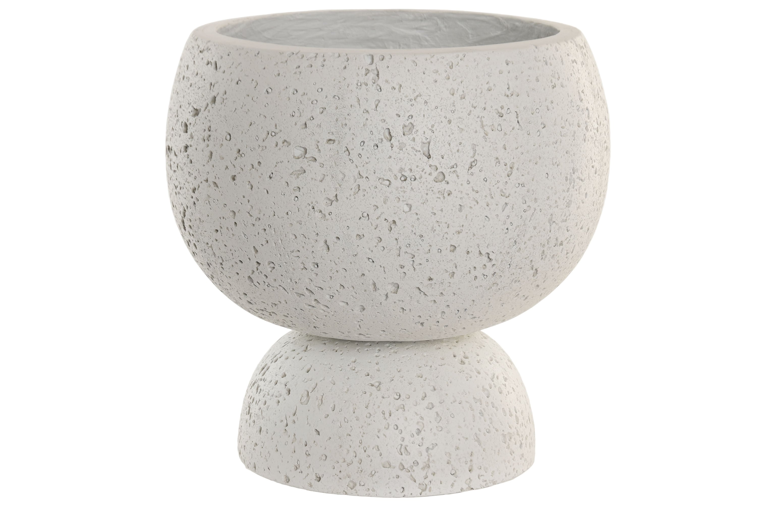 MACETERO FIBRA VIDRIO 35X35X35 RUGOSO BLANCO