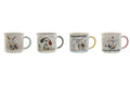 MUG PORCELANA 12,5X9,5X9 360ML, ANIMALES 4 SURT.