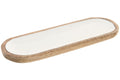 BANDEJA MANGO 30X10X2,5 LACADO BLANCO