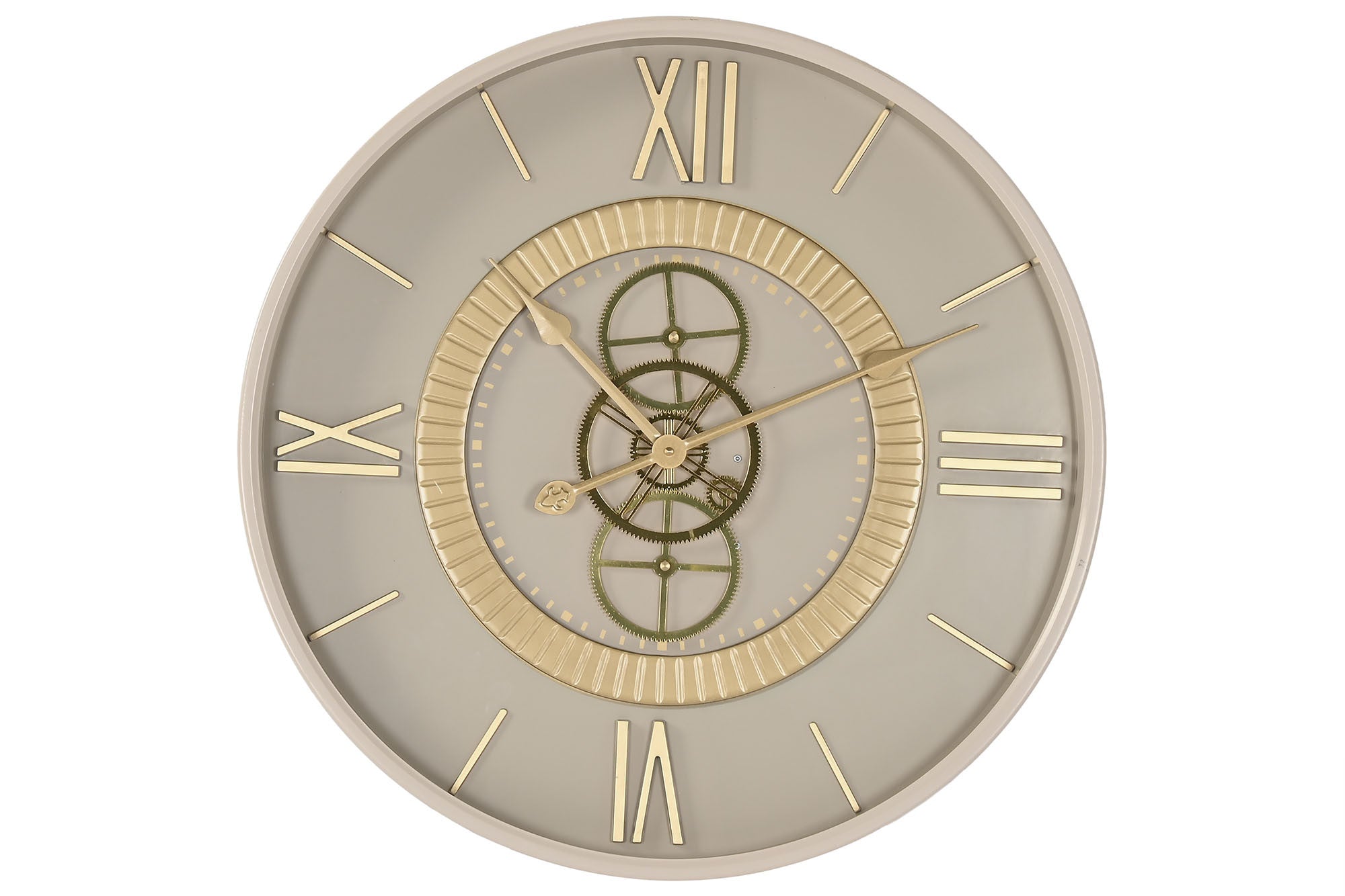 RELOJ PARED HIERRO CRISTAL 59X8X59 MOVIMIENTO
