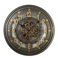 RELOJ PARED HIERRO 66,5X8,5X66,5 MOVIMIENTO