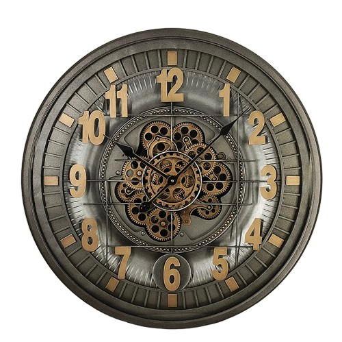 RELOJ PARED HIERRO 66,5X8,5X66,5 MOVIMIENTO