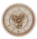 RELOJ PARED HIERRO CRISTAL 46X8,5X46 MOVIMIENTO