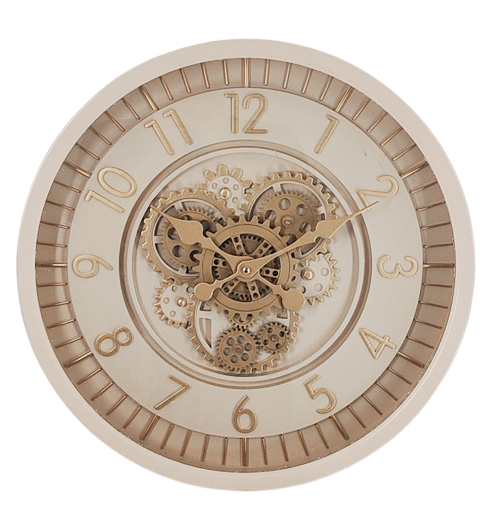 RELOJ PARED HIERRO CRISTAL 46X8,5X46 MOVIMIENTO