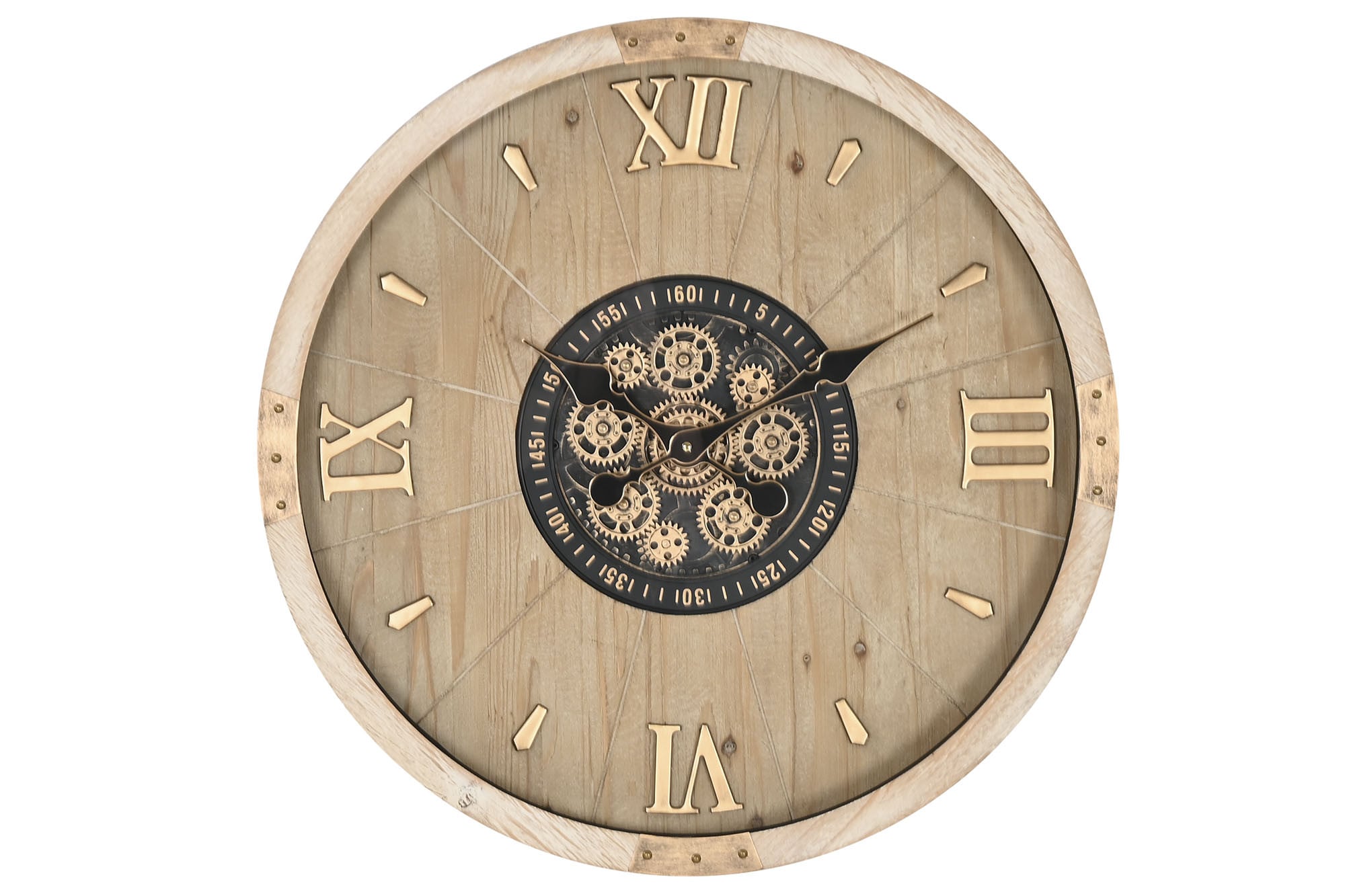 RELOJ PARED ABETO CRISTAL 63,5X8X63,5 MOVIMIENTO