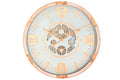 RELOJ PARED ABETO CRISTAL 63X8X63 MOVIMIENTO